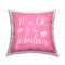 Be Fabulous with Gems Outdoor Printed Pillow Design by Martina Pavlova, 18 x 7 x 18